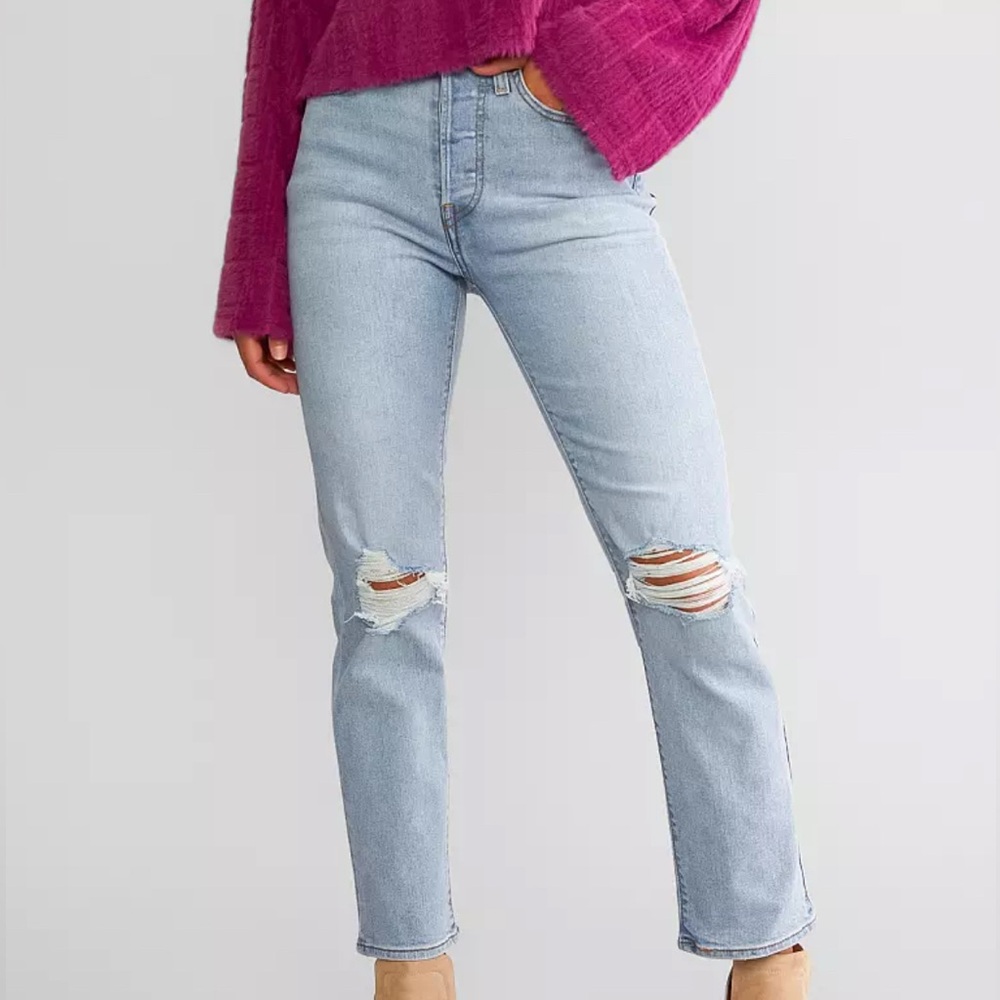 women’s levi wedgie straight stretch jean
